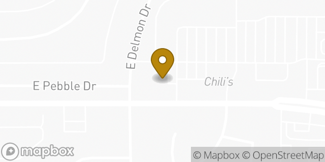 Map showing the location of Dunkin' in Mesa, AZ 85215