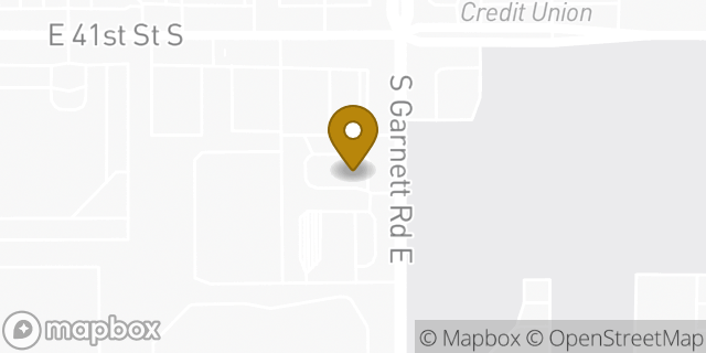 Map showing the location of McDonald's in Tulsa, OK 74146
