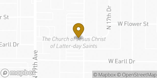 Map showing the location of The Church of Jesus Christ of Latter-day Saints in Phoenix, AZ 85015