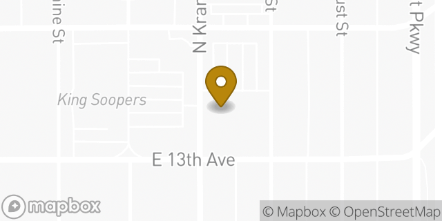 Map showing the location of Safeway in Denver, CO 80220