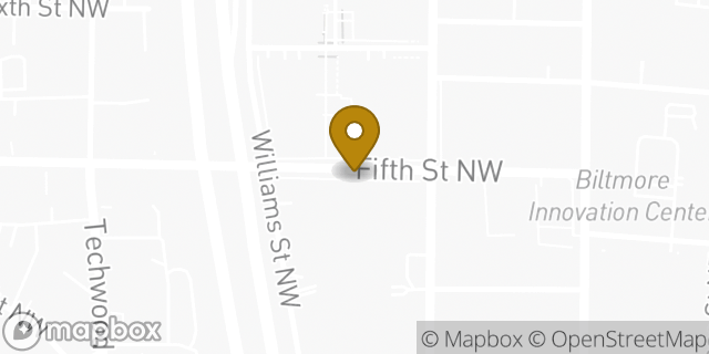 Map showing the location of Buffalo Wild Wings in Atlanta, GA 30308