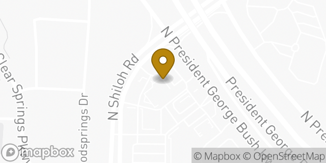Map showing the location of Amazon Locker - Amenity in Garland, TX 75044