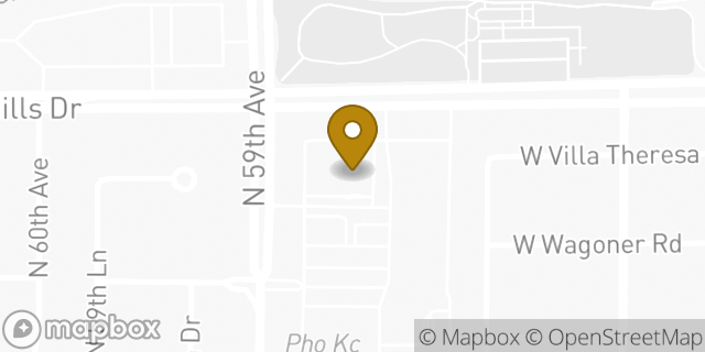 Map showing the location of CVS Pharmacy in Glendale, AZ 85308