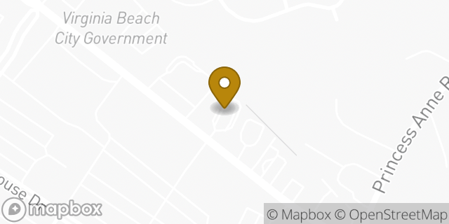 Map showing the location of McDonald's in Virginia Beach, VA 23456
