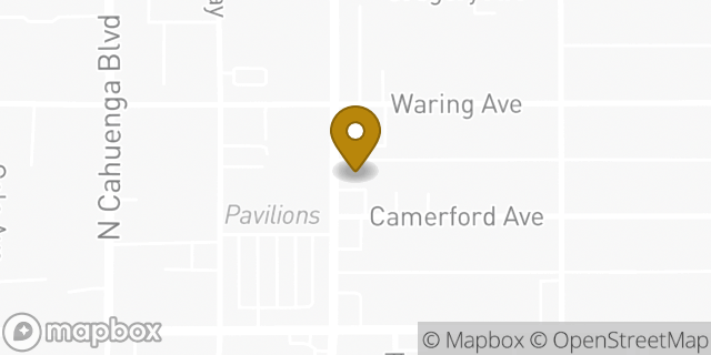 Map showing the location of Subway in Los Angeles, CA 90038