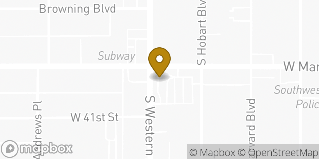 Map showing the location of CVS Pharmacy in Los Angeles, CA 90062