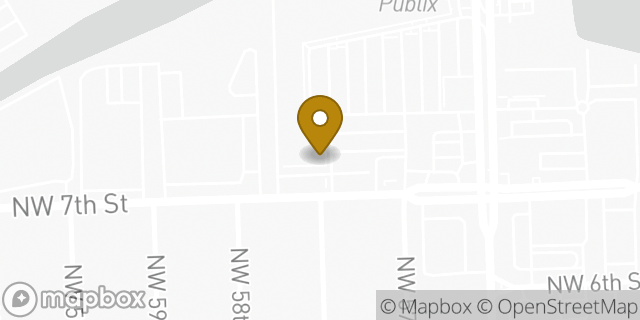 Map showing the location of Subway in Miami, FL 33126
