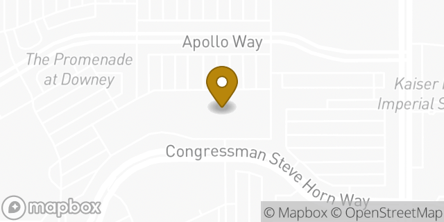Map showing the location of Home Goods in Downey, CA 90242