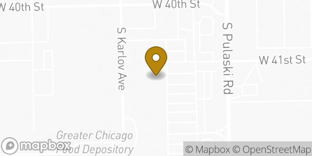 Map showing the location of Amazon Locker - Jannes in Chicago, IL 60632