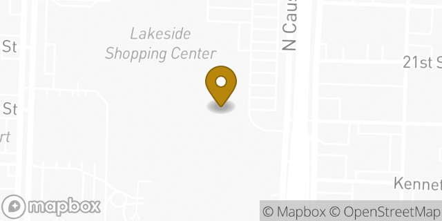 Map showing the location of Kids Foot Locker in Metairie, LA 70002