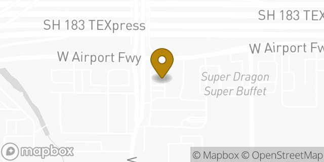 Map showing the location of QuikTrip in Euless, TX