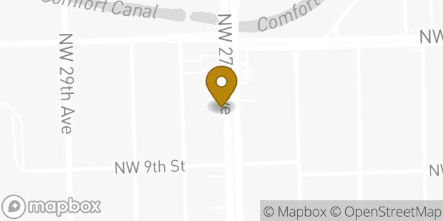 Map showing the location of Enterprise Rent-A-Car in Miami, FL 33125