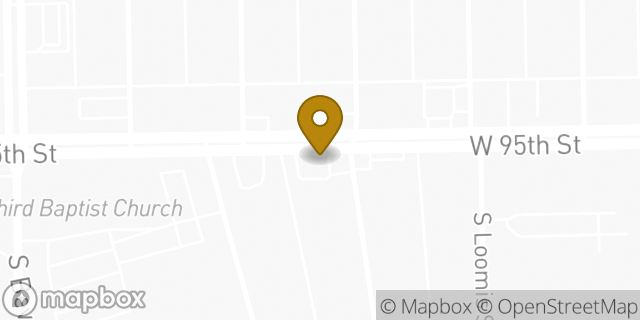 Map showing the location of Subway in Chicago, IL 60643