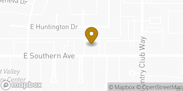 Map showing the location of Banner Surgery Center - Tempe in Tempe, AZ 85282