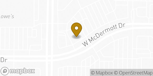 Map showing the location of Starbucks in Allen, TX 75013
