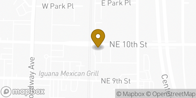 Map showing the location of The UPS Store in Oklahoma City, OK 73104
