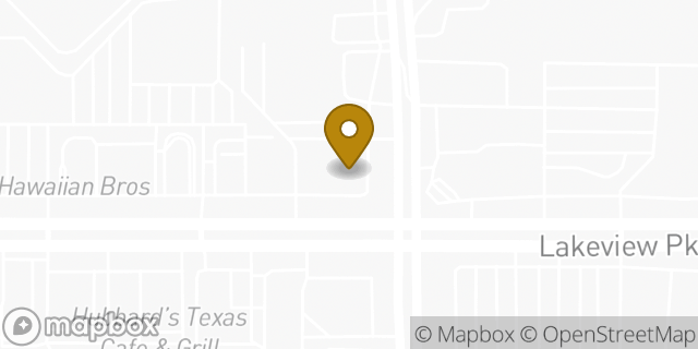 Map showing the location of Walgreens in Rowlett, TX 75088