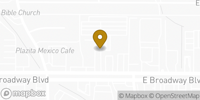 Map showing the location of CubeSmart Self Storage in Tucson, AZ 85710