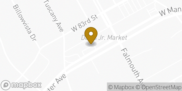 Map showing the location of Subway in Playa del Rey, CA 90293