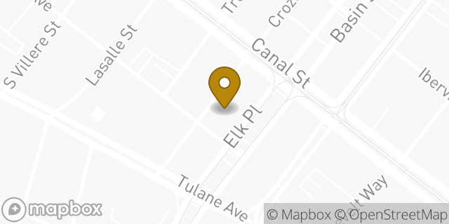 Map showing the location of Bright Horizons at Tulane University in New Orleans, LA 70112