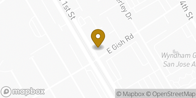 Map showing the location of 7-Eleven in San Jose, CA 95112
