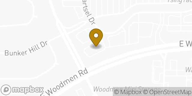 Map showing the location of McDonald's in Colorado Springs, CO 80920