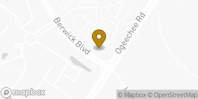 Map showing the location of Starbucks in Savannah, GA 31419