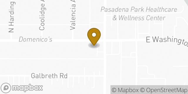 Map showing the location of 7-Eleven in Pasadena, CA 91107