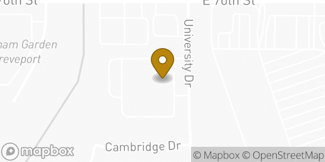 Map showing the location of Brookdale Shreveport in Shreveport, LA 71105