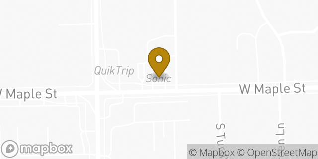 Map showing the location of Sonic Drive In in Wichita, KS 67209