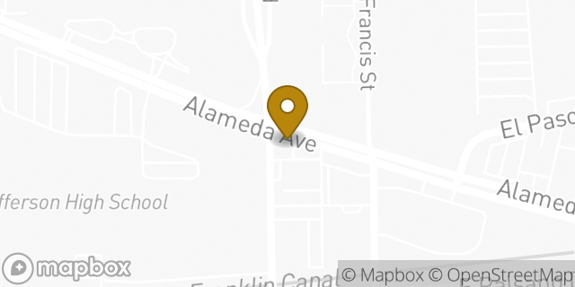Map showing the location of Subway in El Paso, TX 79905