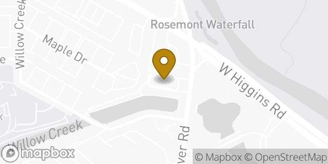 Map showing the location of McDonald's in Rosemont, IL 60018