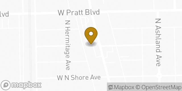 Map showing the location of Amazon Locker - Os in Chicago, IL 60626