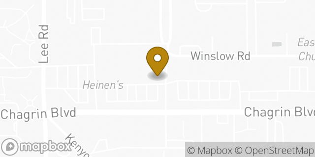 Map showing the location of Subway in Shaker Heights, OH 44120