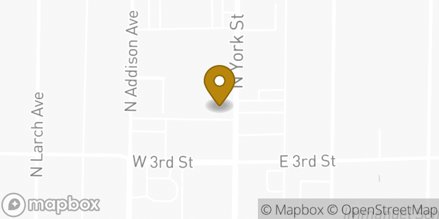 Map showing the location of The UPS Store in Elmhurst, IL 60126