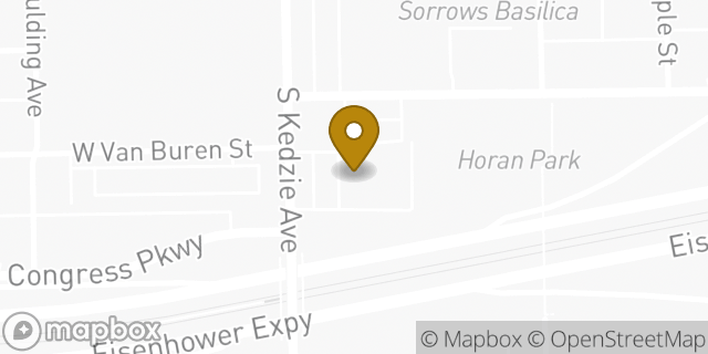 Map showing the location of Amazon Locker - Auro in Chicago, IL 60612