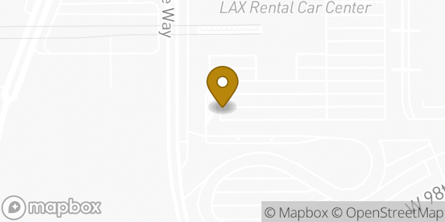 Map showing the location of Budget Rent A Car in Los Angeles, CA 90045