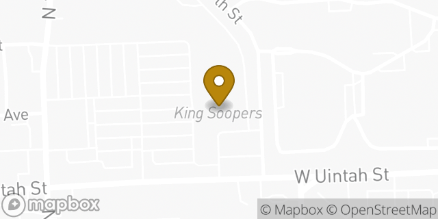 Map showing the location of Starbucks Coffee Company in Colorado Springs, CO 80904