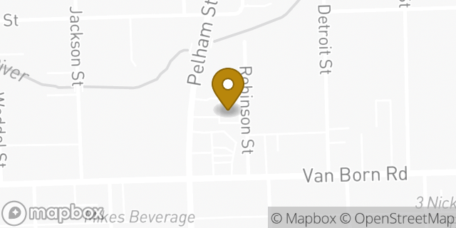 Map showing the location of Amazon Locker - Login in Dearborn Heights, MI 48125