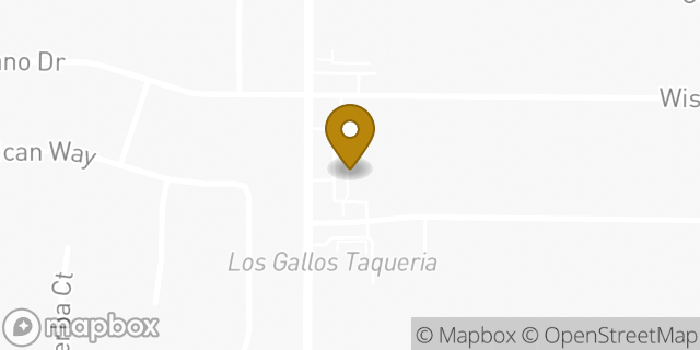 Map showing the location of AutoZone in Sacramento, CA 95833