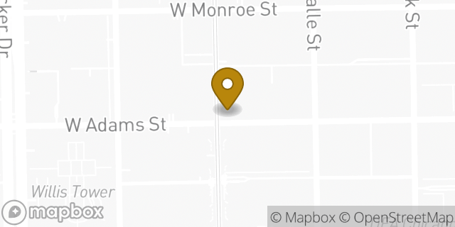 Map showing the location of McDonald's in Chicago, IL 60603