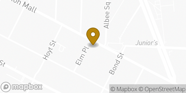 Map showing the location of Bank of America Walk-Up ATM | Fulton Street And Elm Place in Brooklyn, NY 11201