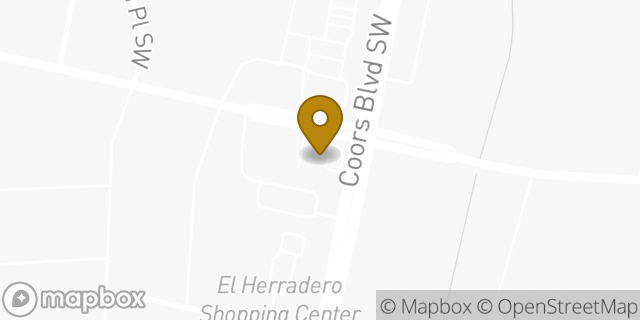Map showing the location of Amazon Locker - Jumping in Albuquerque, NM 87121