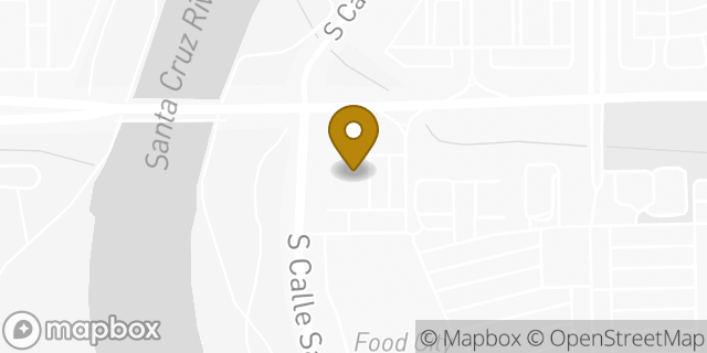 Map showing the location of Olive Garden in Tucson, AZ 85714