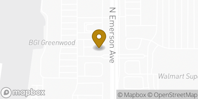 Map showing the location of Sonic Drive In in Greenwood, IN 46143