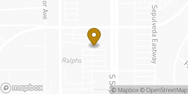 Map showing the location of Starbucks in Los Angeles, CA 90045