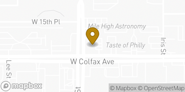 Map showing the location of 7-Eleven in Lakewood, CO 80215