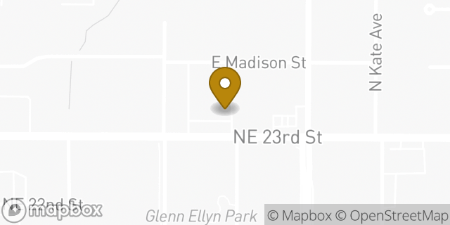 Map showing the location of Amazon Locker - Bit in Oklahoma City, OK 73111