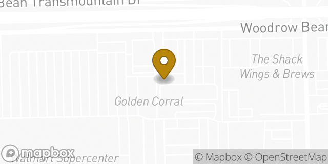 Map showing the location of OneMain Financial in El Paso, TX 79924