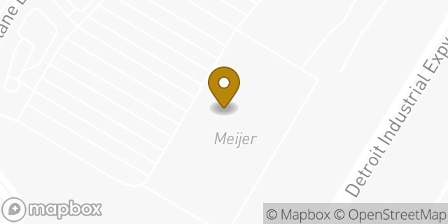 Map showing the location of Meijer in Allen Park, MI